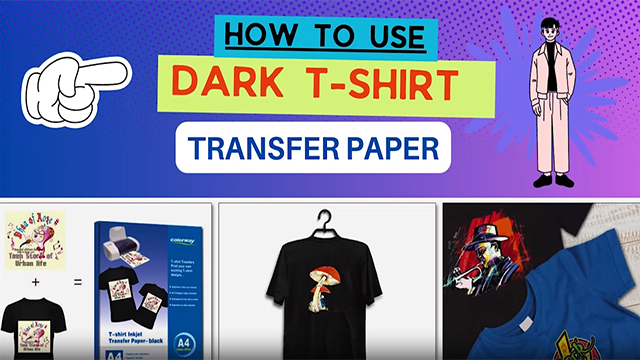 Heat Transfer on Black T-Shirts