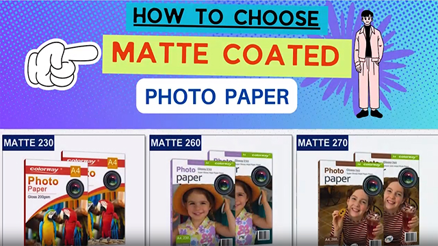 Matte Coated Inkjet Photo Paper