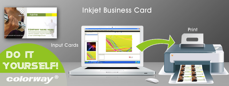 DIY Inkjet business card paper (pre-cut)